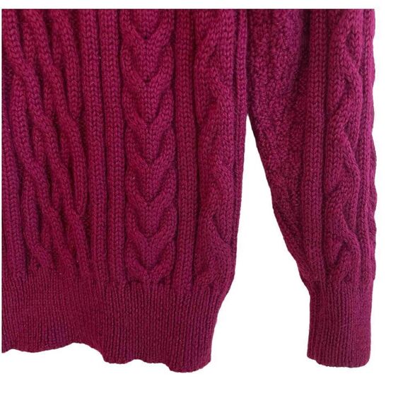 Woolovers 100% British Wool Cable Knit Fisherman’s Sweater - Picture 4 of 10